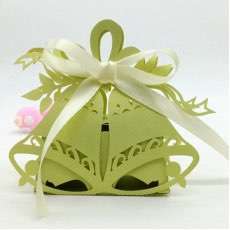 Candy Box Christmas Beautiful Box Customized Laser Cut Small Bell 
